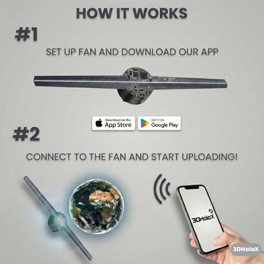3DHoloX™ - HOLOGRAM FAN (16.5" EDITION)