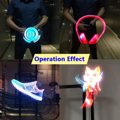 COEUS 42cm Mini Desktop 3D Hologram FAN Projector-224LED HD Display for Education OEM Supplier
