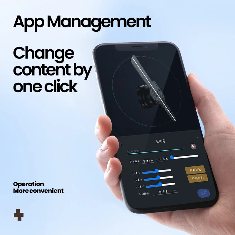 COEUS 42cm Mini Desktop 3D Hologram FAN Projector-224LED HD Display for Education OEM Supplier