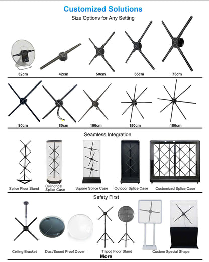3DHoloX™ - HOLOGRAM FAN (19.5" Edition)