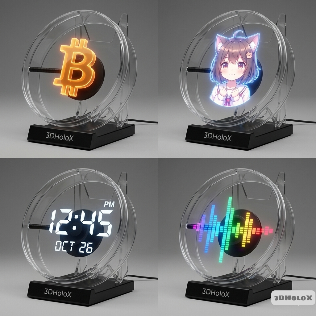 3DHoloX™ - HOLOGRAM FAN (5" EDITION)