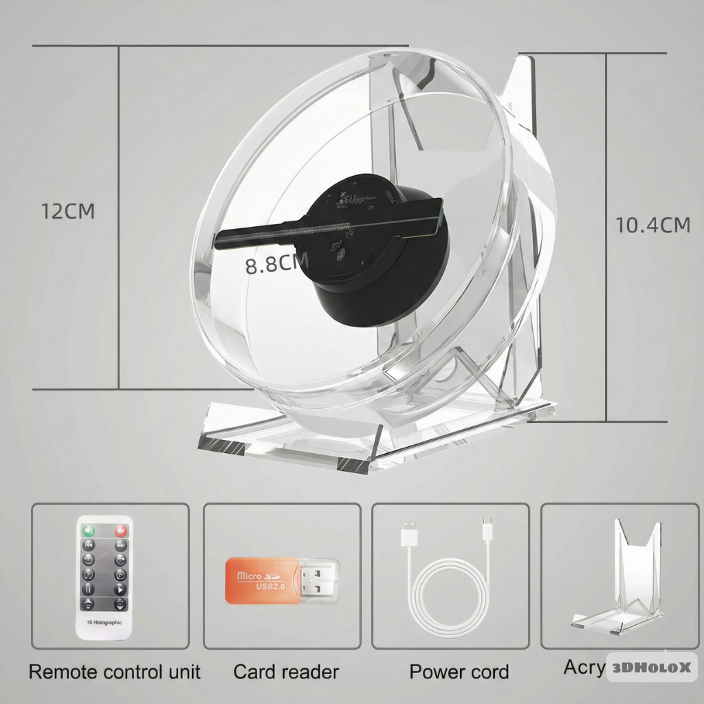 3DHoloX™ - HOLOGRAM FAN (5" EDITION)